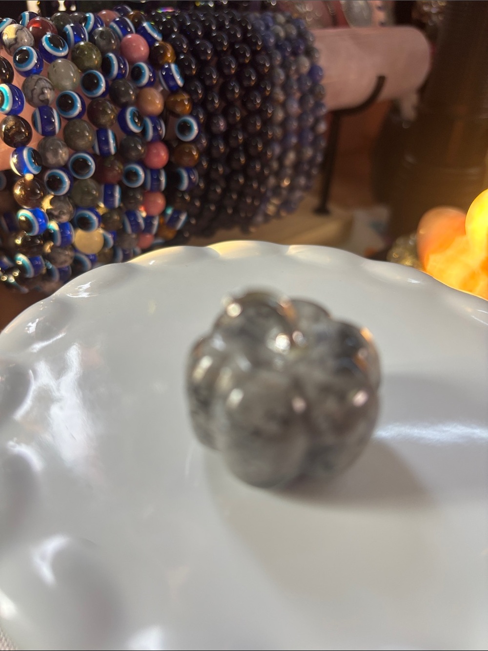 Larvikite Pumpkin Carving 30mm- Home Accents